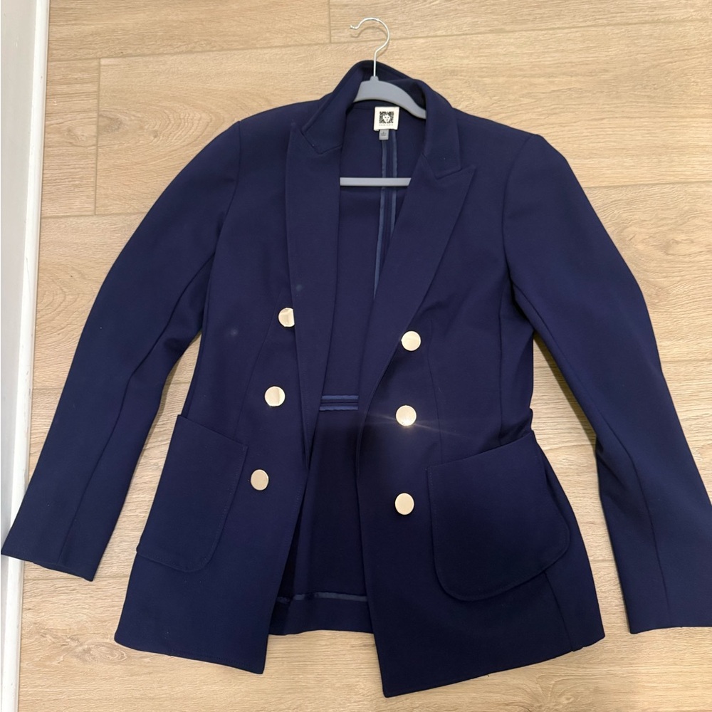 Anne Klein Navy Blazer with Gold Buttons